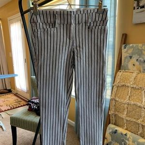 Candie's Blue And White Stripped Pants